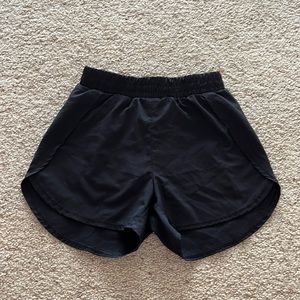 Girls black athletic shorts. Size: M (10-12). Brand: All in motion.